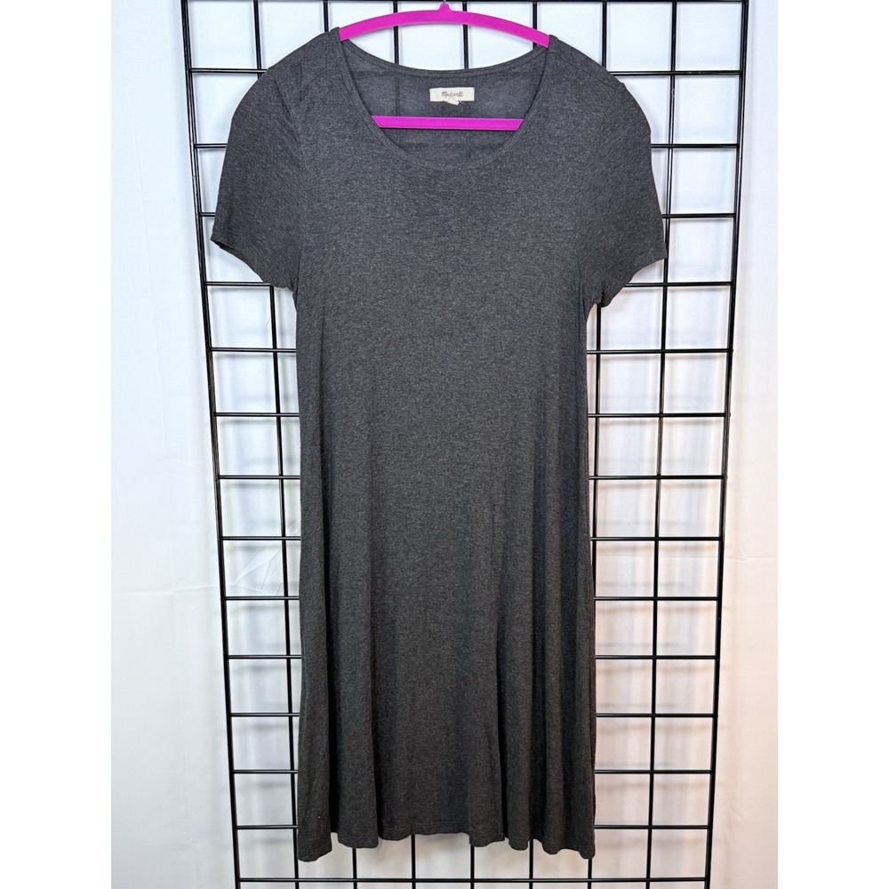 Madewell Swingy Tee Dress Womens XS Heather Charcoal‎ Gray Casual Vacation Boho